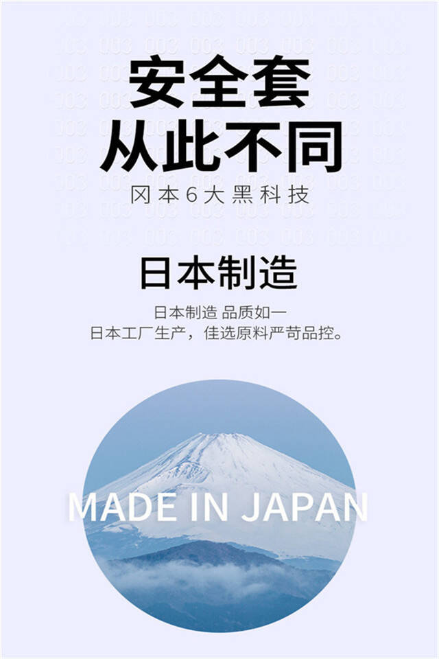 冈本0.03白金3只装