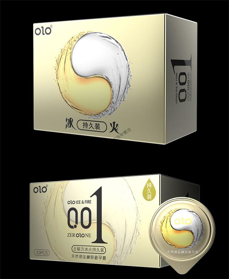OLO超薄玻尿酸001冰火持久避孕套
