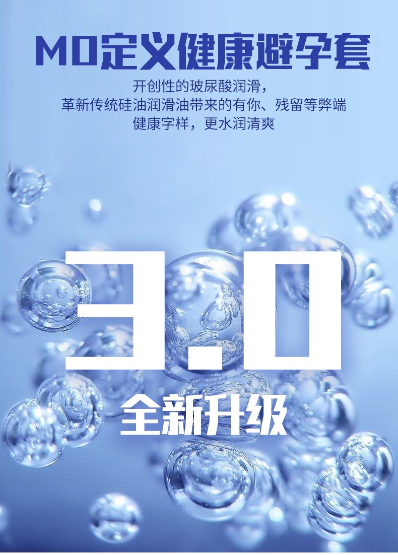 名流 MO玻尿酸003  超薄3只装